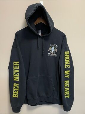 Luke Combs Beer Never. Role My Heart Tour Hoodie Men Women XL